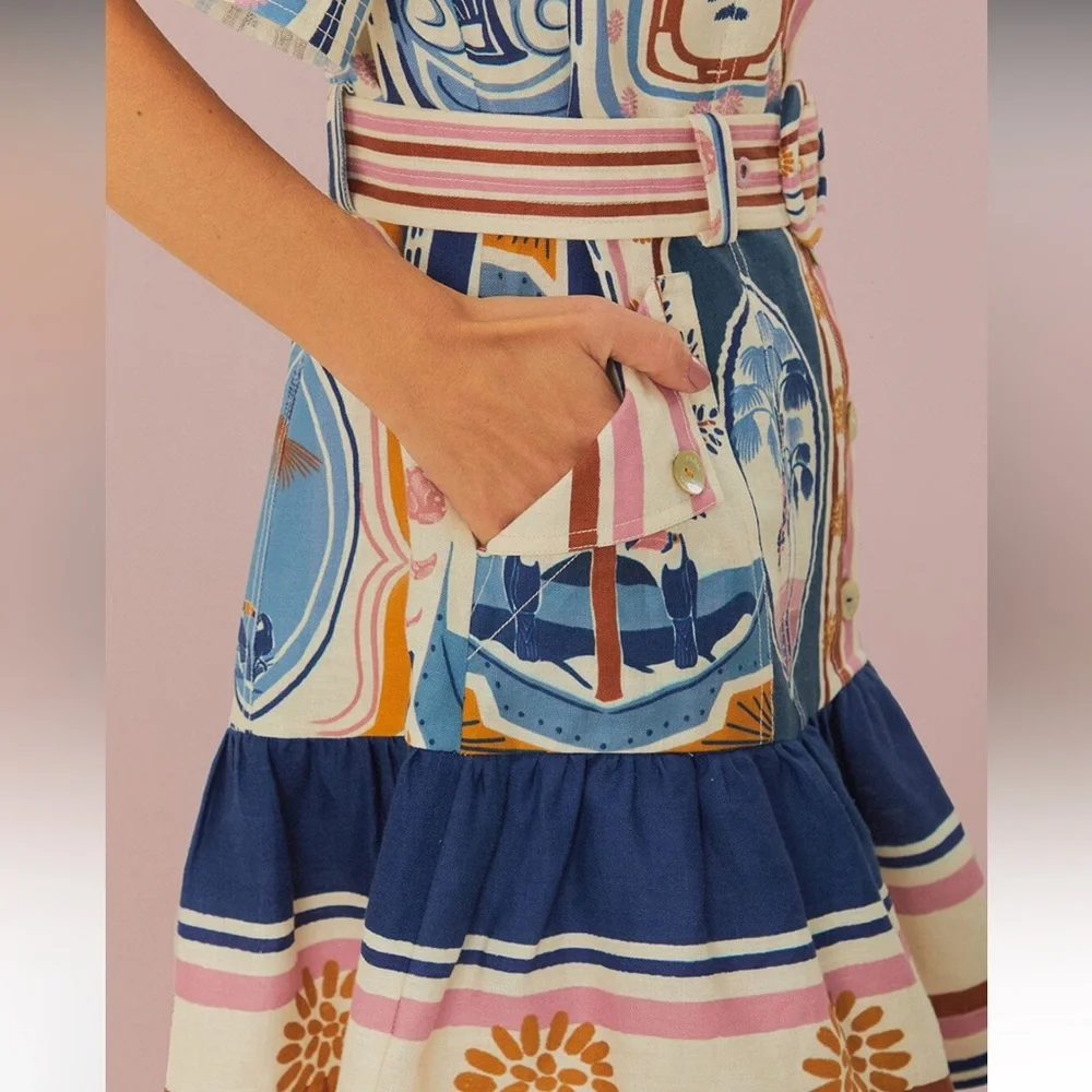 FARM Rio Multicolor Patterned Mini Dress - Picture 4 of 10